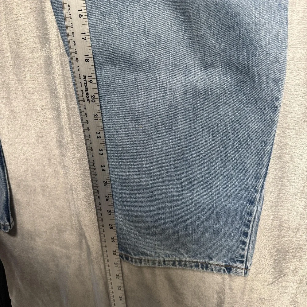 Levis 550 Jeans Mens 42x32 Blue Light Wash Relaxed Tapered‎ Denim Cotton vtg